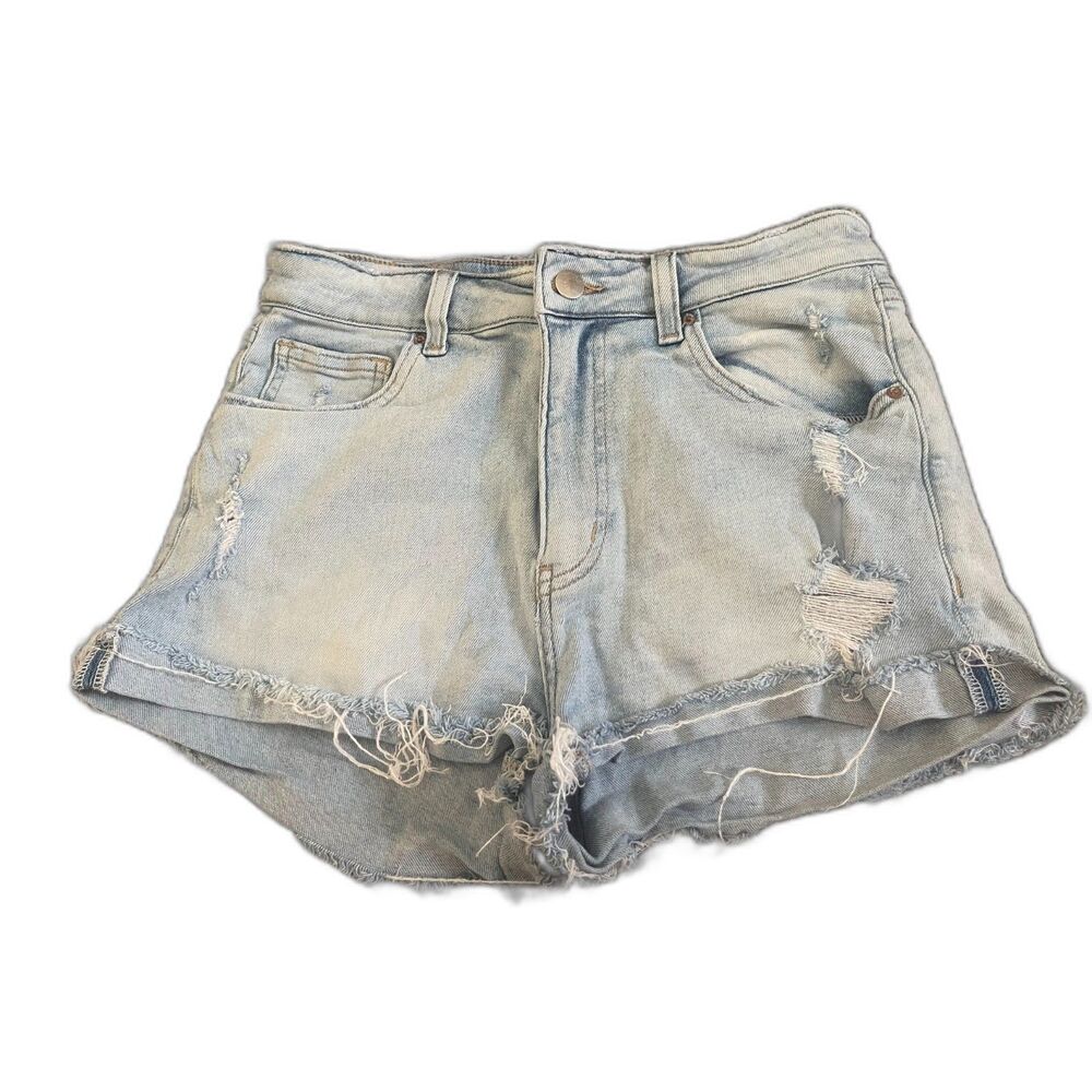 H&M distressed denim shorts 8